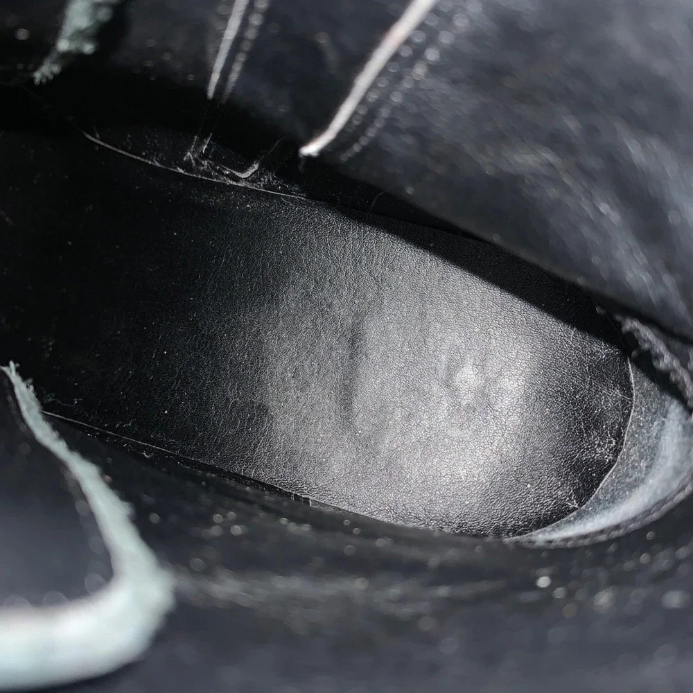 BP‎ Masson Womens Leather Platform Black Heeled Ankle Boots